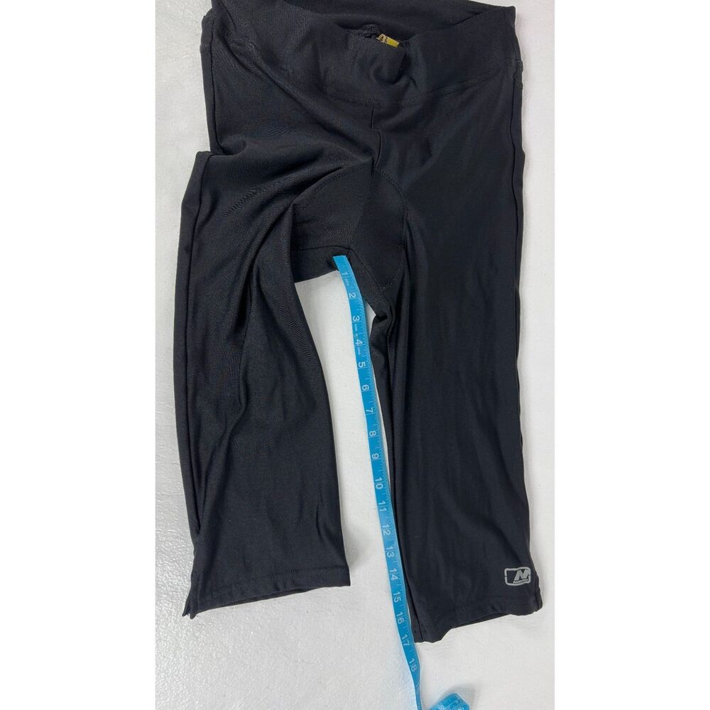 CANARI and Nishiki Capri Bike Pants Womens Black Padded Cycling Shorts Size M - Picture 11 of 13